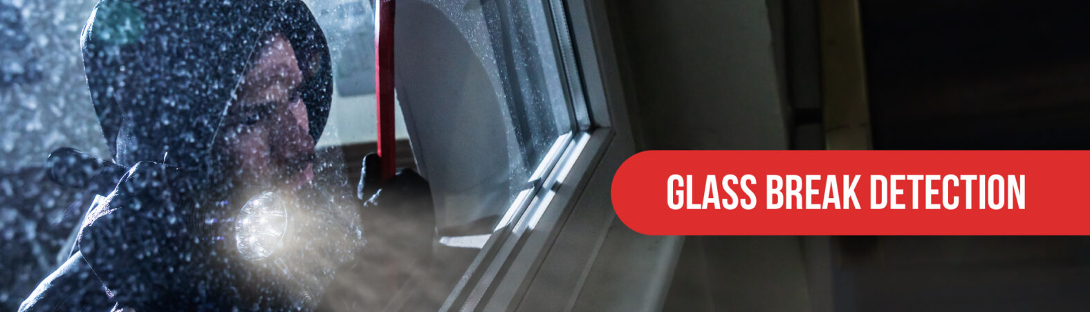 Glass break sensors are designed to alert you when a window is broken so you know if someone is breaking into your home
