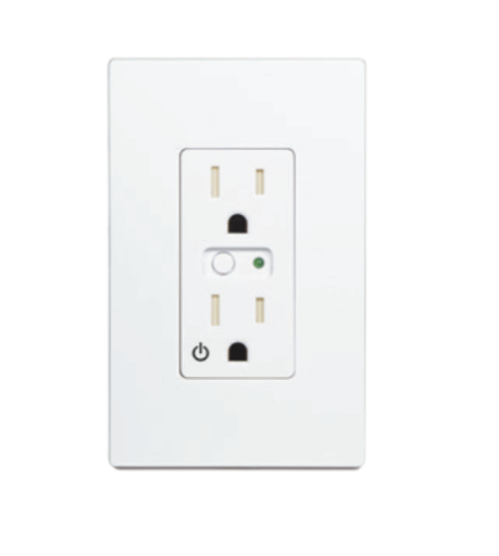 The GoControl Z-Wave Single Wall Outlet is a smart outlet allowing you to control your plugged-in devices from a phone app.
