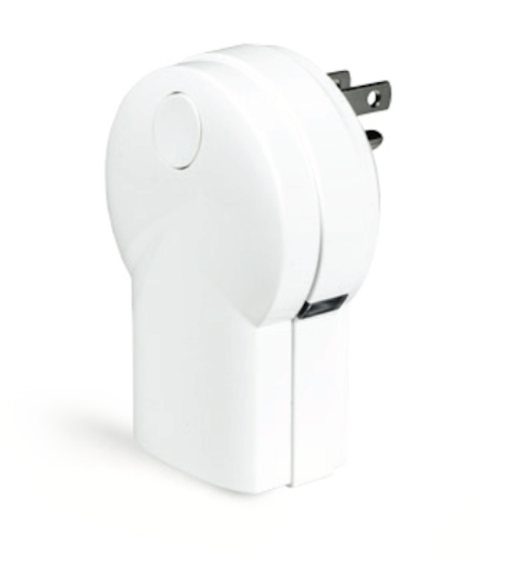 The GoControl Smart EM Lamp Module smart plug will allow you to control your lamps from the Safelink smart home app.