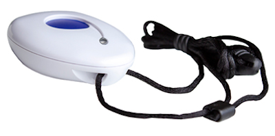 The IQ Fall Pendant is a medical wireless panic button designed to alert medical help in case of a fall in the home.