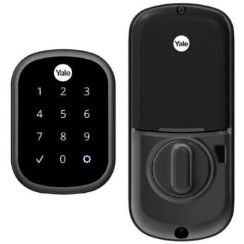 Yale assure smart lock in black to help protect your home sold by Safelink Security Systems OKC & Edmond.