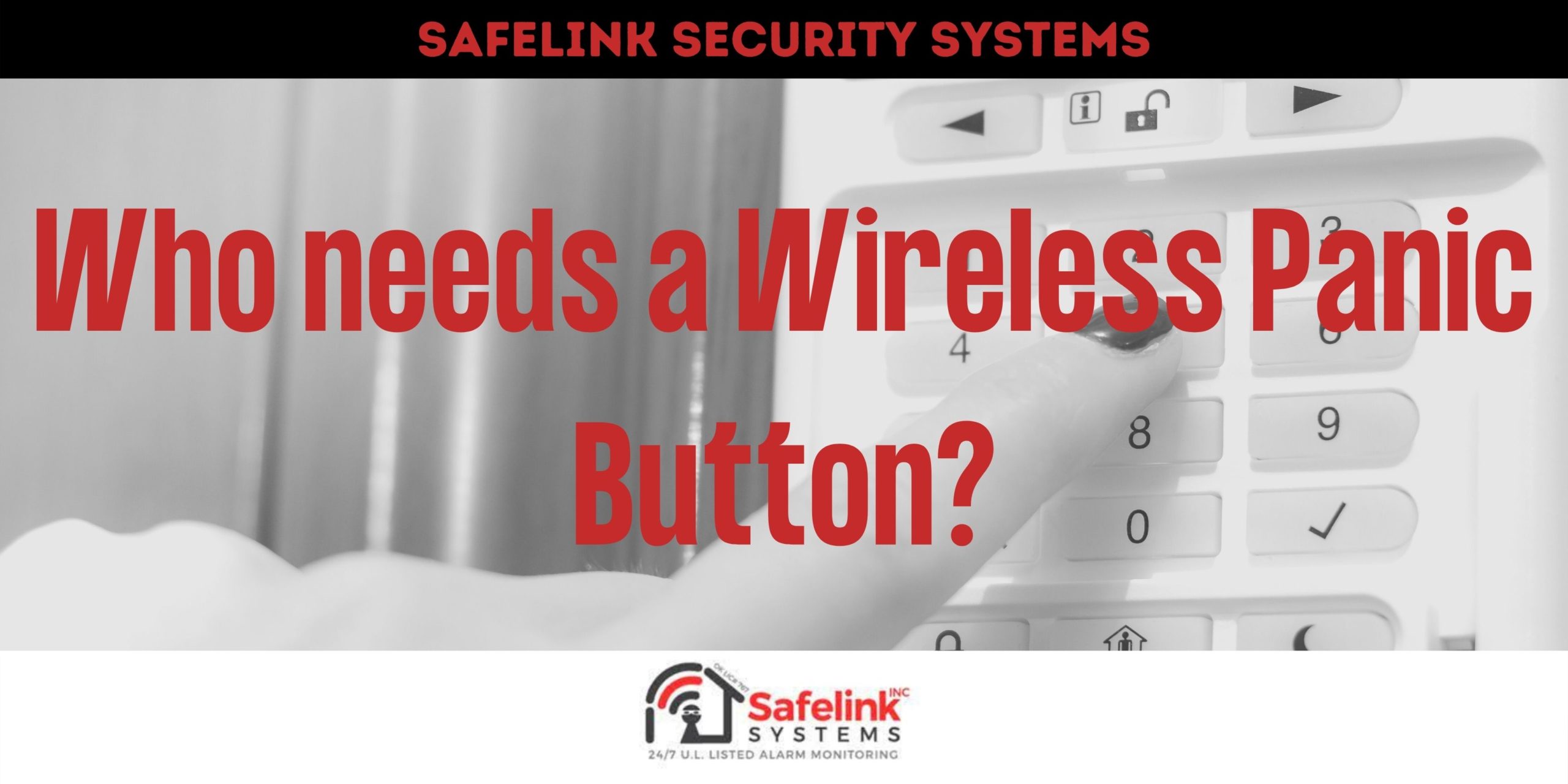 This banner shows the question related to wireless panic buttons.